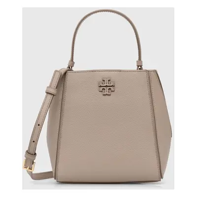 Tory Burch bőr táska McGraw Small bézs, 158500.200