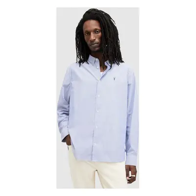 AllSaints pamut ing HILLVIEW LS SHIRT férfi, relaxed, MS513Z