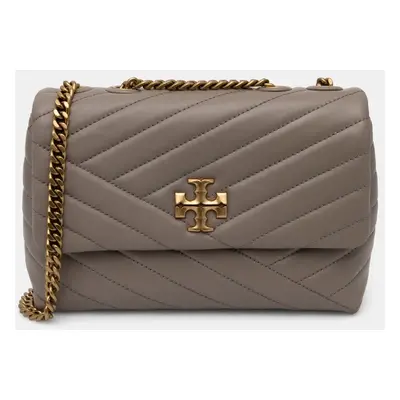 Tory Burch bőr táska Kira Chevron barna