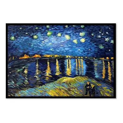 olajfestmény (Vincent van Gogh: Starry Night Over the Rhone)