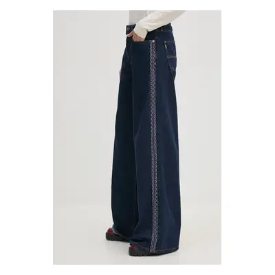 Pepe Jeans farmer WIDE LEG JEANS MW CRAFT sötétkék, női, PL204839