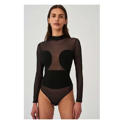 Undress Code body All-Nighter Bodysuit fekete, sima