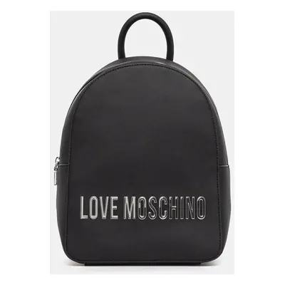 Love Moschino hátizsák fekete, női, nagy, nyomott mintás, JC4193PP1