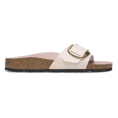 Birkenstock bőr papucs Madrid Big Buckle rózsaszín, női