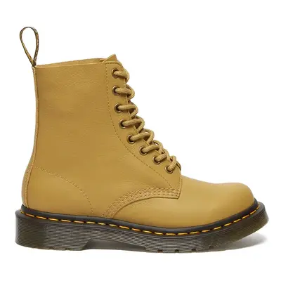 Dr. Martens bőr bakancs Pascal sárga, női, lapos talpú, DM30920776