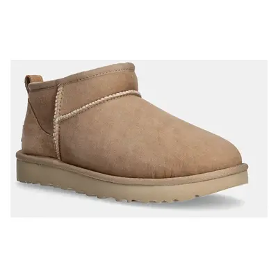 UGG velúr hócipő W Classic Ultra Mini barna