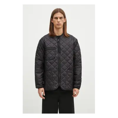 Barbour rövid kabát Liddesdale Liner Quilted Jacket férfi, fekete, átmeneti, oversize, MQU1788