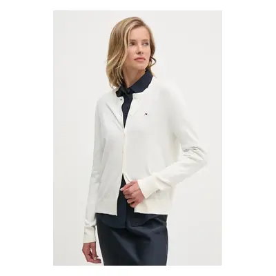 Tommy Hilfiger kardigán bézs, női, könnyű, WW0WW42370