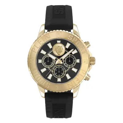 PLEIN SPORT óra Glam Chrono fekete, férfi, PSMEA0224