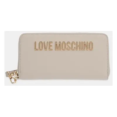 Love Moschino pénztárca bézs, női, JC5620PP1