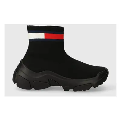 Tommy Jeans sportcipő TJW SOCK BOOT fekete, EN0EN02446