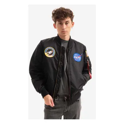 Alpha Industries bomber dzseki MA-1 VF NASA 3 férfi, fekete, átmeneti