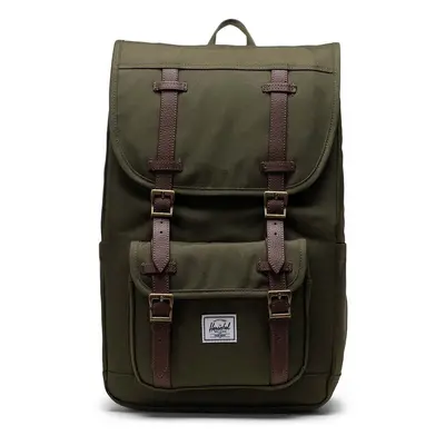 Herschel hátizsák Little America Mid Backpack zöld, nagy, sima