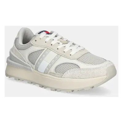 Tommy Jeans sportcipő TECH RUNNER bézs, EN0EN02743