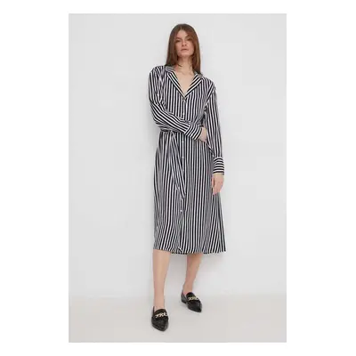 Tommy Hilfiger ruha sötétkék, midi, oversize