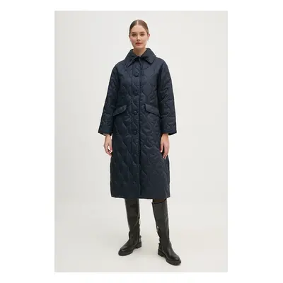 Barbour rövid kabát X Alexa Amy Quilted Jacket női, sötétkék, átmeneti, LQU1791