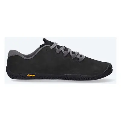 Merrell velúr félcipő Vapor Glove Luna J3422 fekete, női, lapos talpú