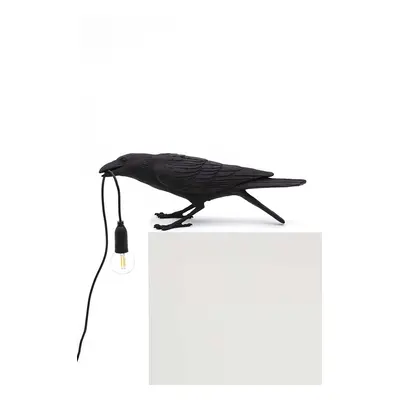 Seletti asztali lámpa Bird Lamp Black Playing