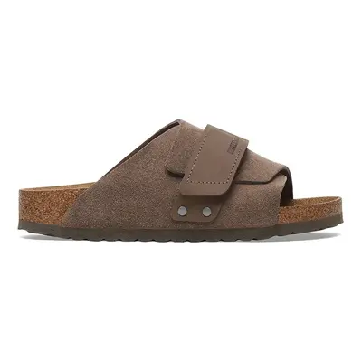 Birkenstock bőr papucs Kyoto zöld