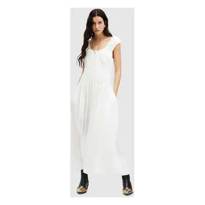 AllSaints ruha ELIZA MAXI DRESS fehér, maxi, harang alakú, W204DA