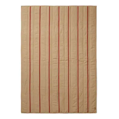 ferm LIVING pléd Grand Quilted Blanket bézs