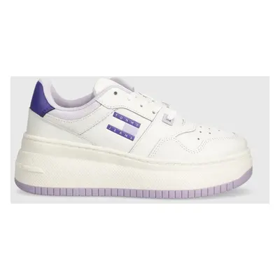 Tommy Jeans sportcipő TJW RETRO BASKET FLATFORM ESS lila, EN0EN02506