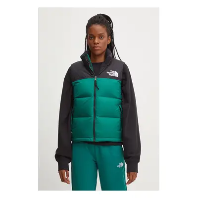 The North Face pehelymellény Retro Nuptse zöld, női, téli, NF0A3XEPNL11