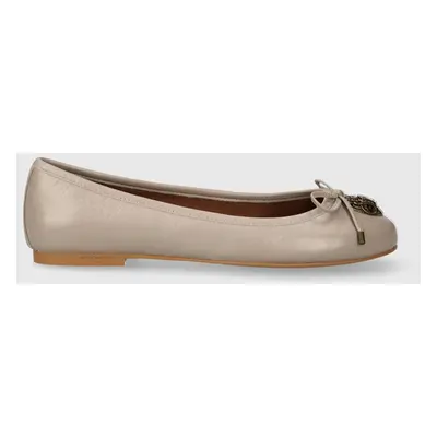 Kurt Geiger London bőr balerina cipő Eagle Ballerina bézs, 9790643309