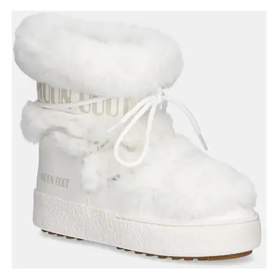 Moon Boot hócipő MB LTRACK FAUX FUR WP fehér, 80D2450130 A001