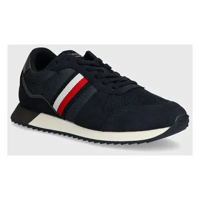 Tommy Hilfiger sportcipő RUNNER EVO MIX BLOCK sötétkék, FM0FM05298