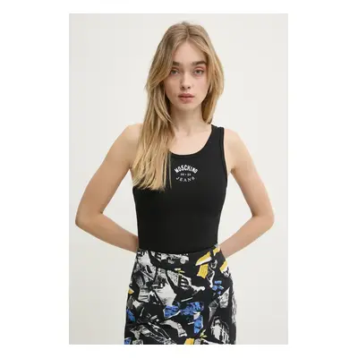 Moschino Jeans top női, fekete, 3230