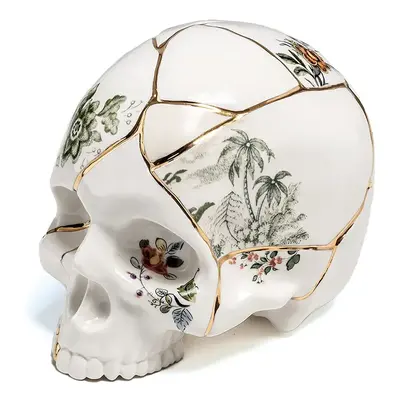 Seletti dekoratív figura Kintsugi Skull