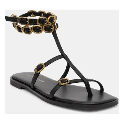 Kurt Geiger London bőr szandál Regent Flat Gladiator fekete, női