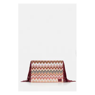 Missoni lapos táska Clutch Fringes rózsaszín, MI10064F