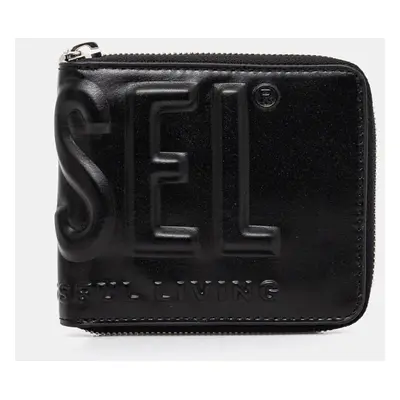 Diesel bőr pénztárca DSL 3D- BI FOLD COIN ZIP fekete, férfi, X10007.PR818