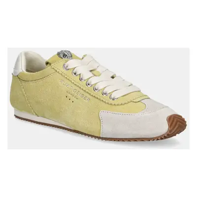 Kurt Geiger London velúr sportcipő Islington Sneaker sárga