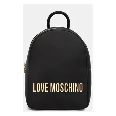 Love Moschino hátizsák fekete, női, nagy, nyomott mintás, JC4193PP1