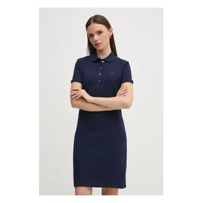 Lacoste ruha sötétkék, mini, egyenes