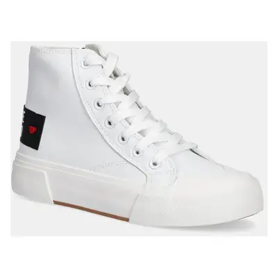 Love Moschino bőr sneaker fehér, JA15022G1MIA0100