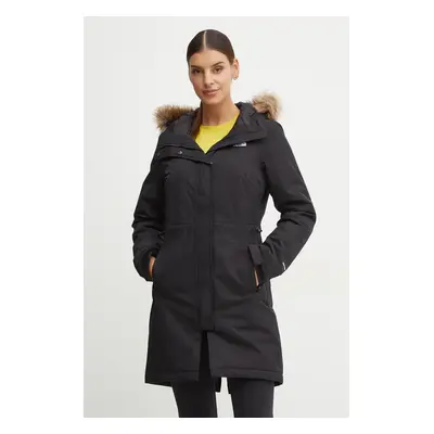 The North Face parka Zaneck Parka női, fekete, átmeneti, NF0A4M8YKX71