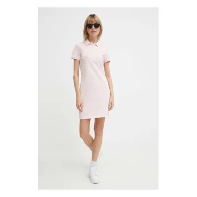 Lacoste ruha EF5473-ADY rózsaszín, mini, testhezálló