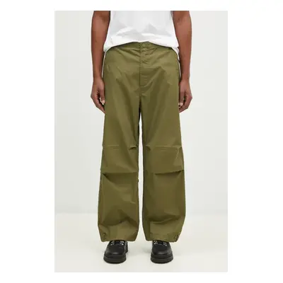 Maharishi pamut nadrág Bonsai Landscape Loose Snopants zöld, egyenes, 5346.OLIVE