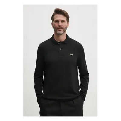 Lacoste pamut hosszúujjú L1312 fekete, sima