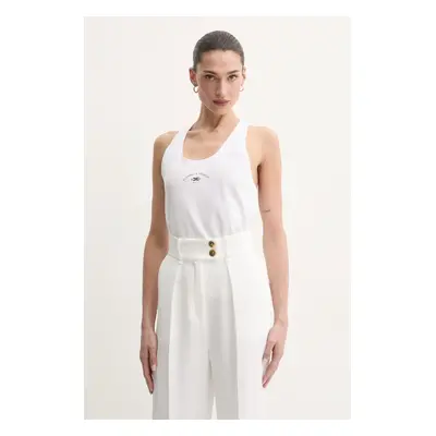 Elisabetta Franchi pamut top fehér, CN00251E2