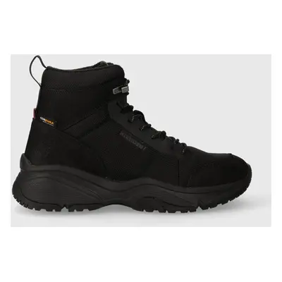 Tommy Hilfiger sportcipő OUTDOOR SNK BOOT LTH CORDURA fekete, FM0FM04838