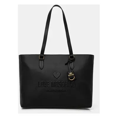 Love Moschino bőr táska fekete, JC4114PP1