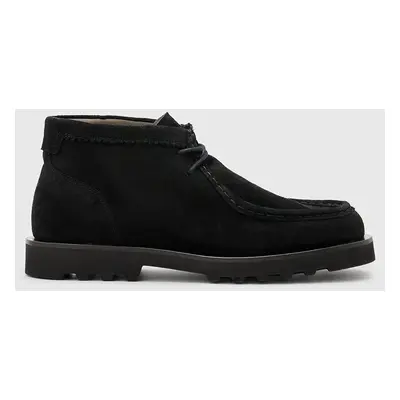 AllSaints velúr cipő Skiff Suede Boot fekete, férfi, M015FC