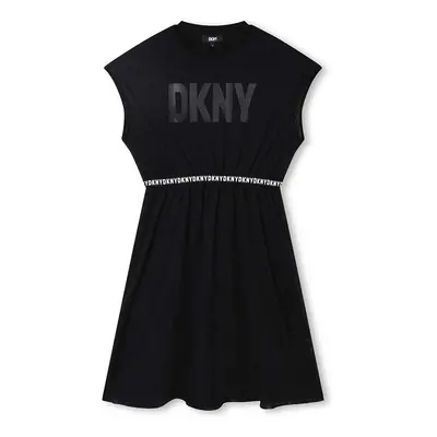 Dkny gyerek ruha fekete, mini, harang alakú