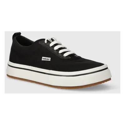 AMBUSH sportcipő Vulcanized Lace Up Canvas fekete, férfi, BMIA012S24FAB