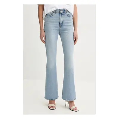 Fiorucci farmer Faded Heart Pocket Flared Jeans női, magas derekú, U02SPDJE075DN01DN01